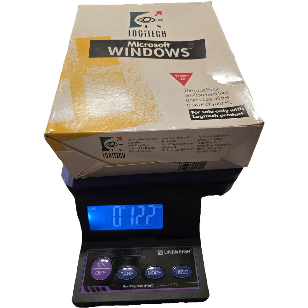 Microsoft Windows 3.0 Logitech Edition Vintage Software Retro Software Operating